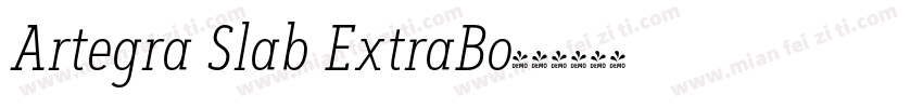 Artegra Slab ExtraBo字体转换